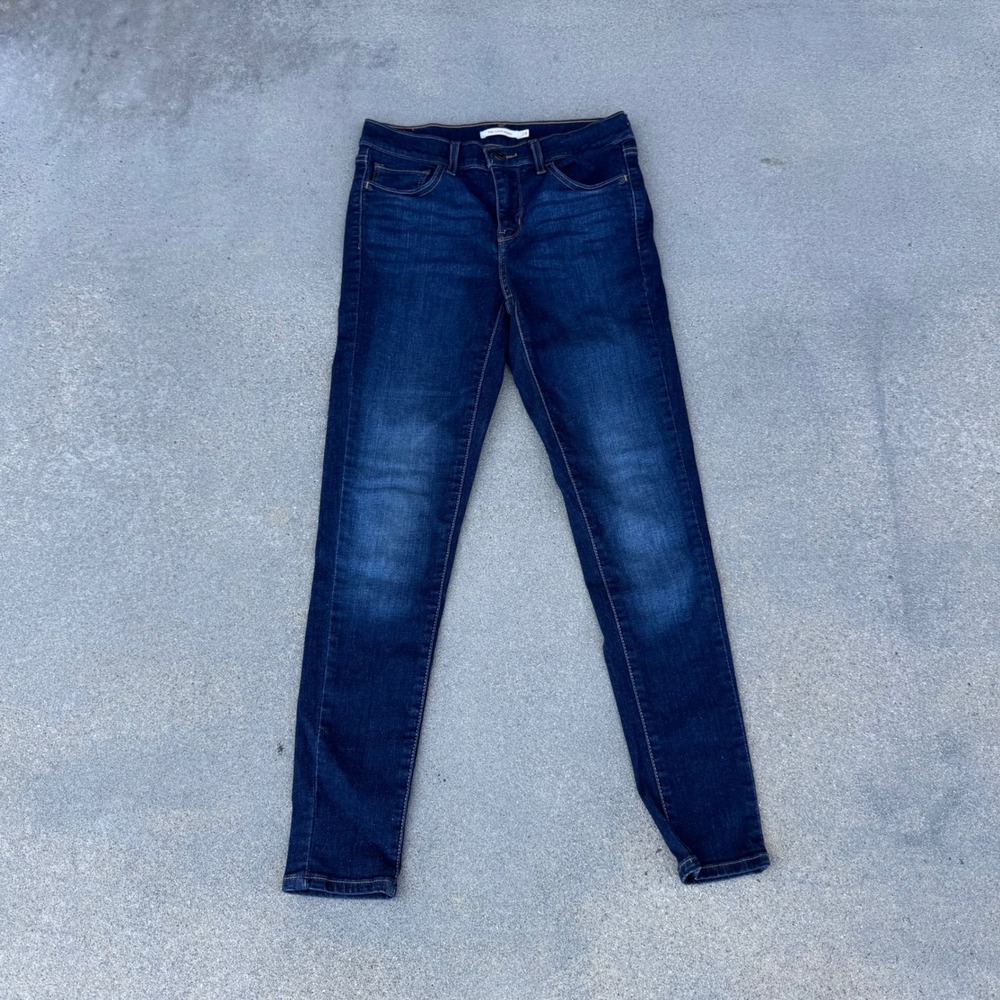 Levi's 710 Super Skinny Jeans Women 28 Dark Wash Blue Denim Mid Rise 17780-0038